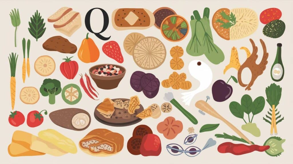 food starting with aq
