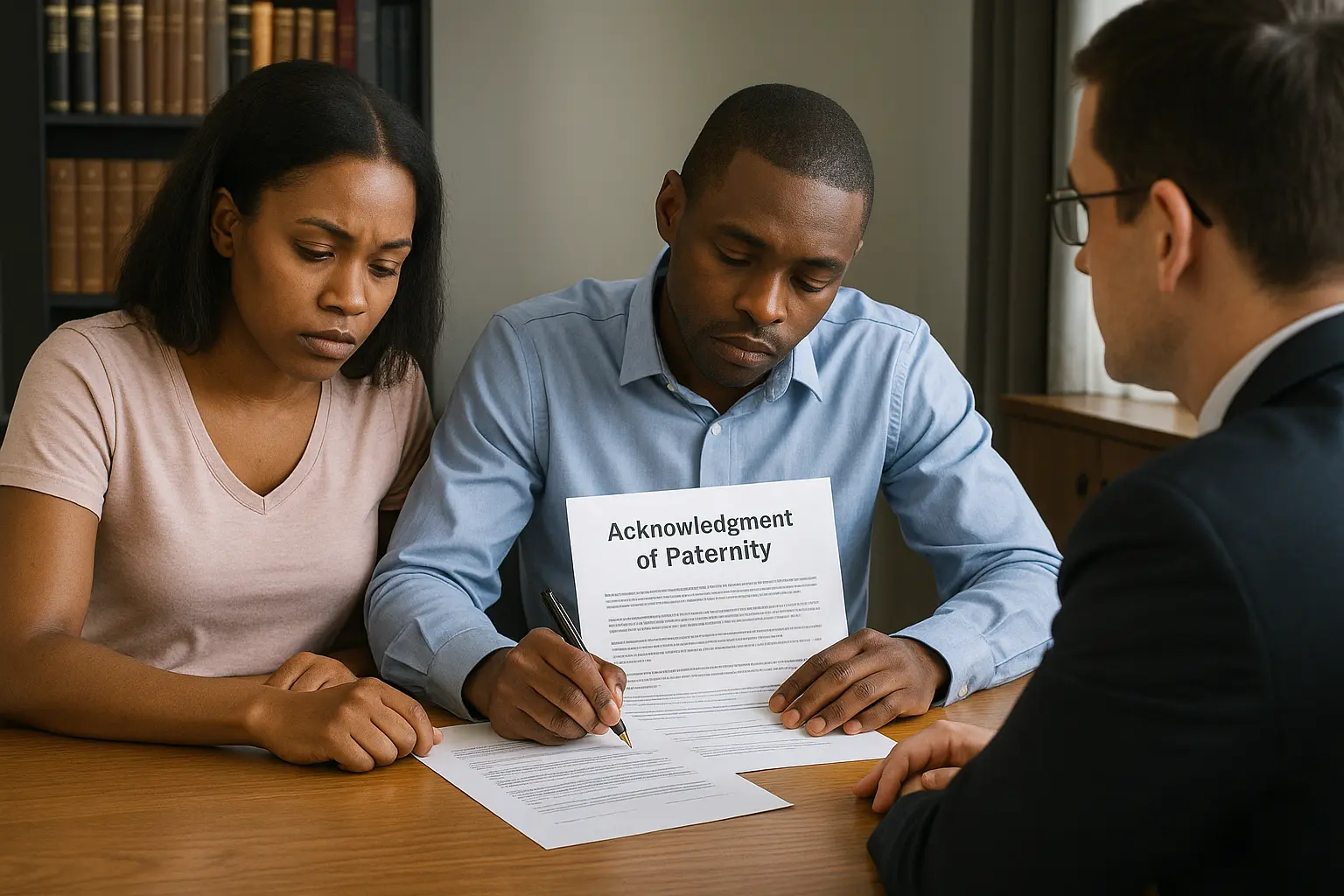 sign paper saying we had baby out of wedlock