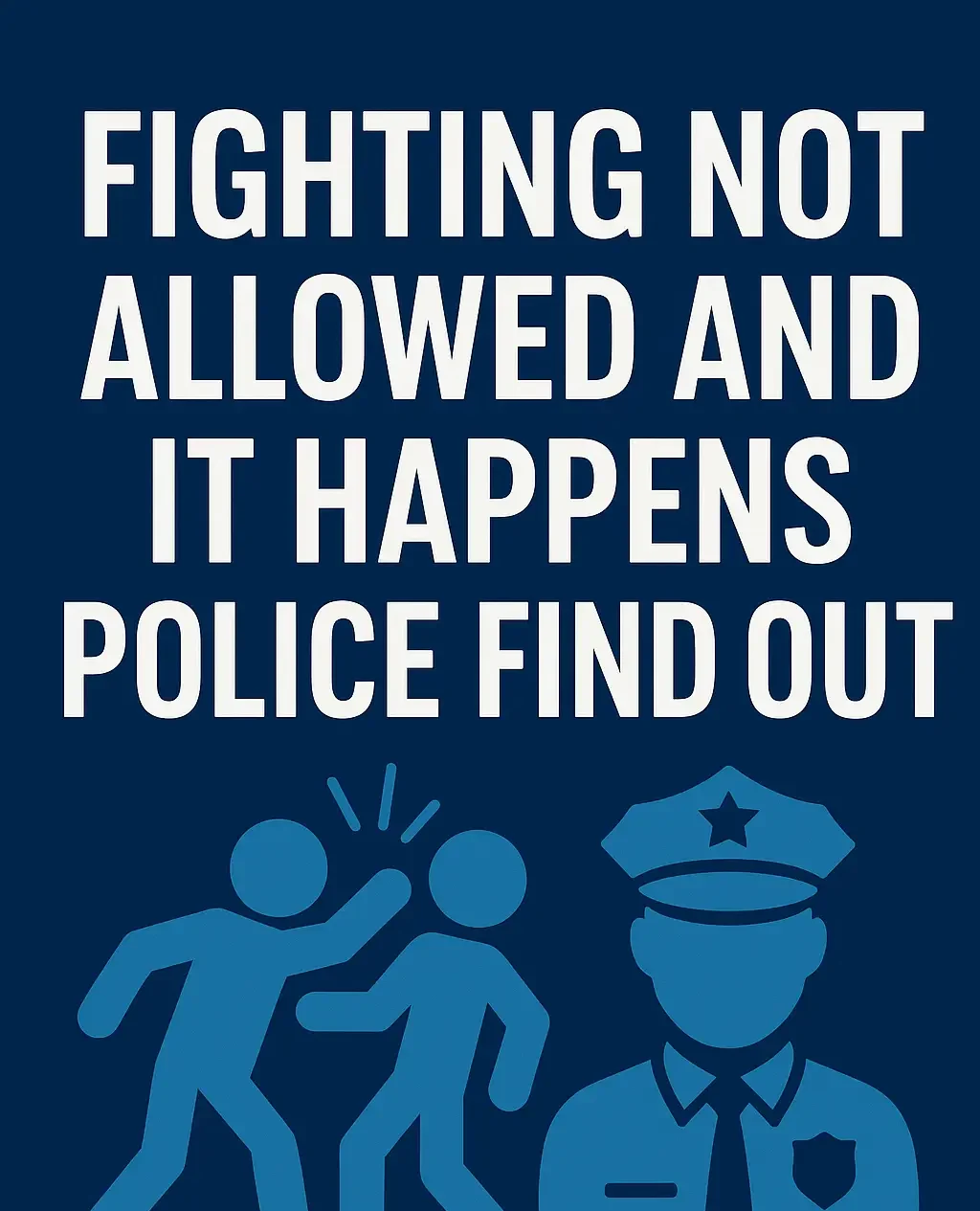 fighting not allowed and it happens police find out