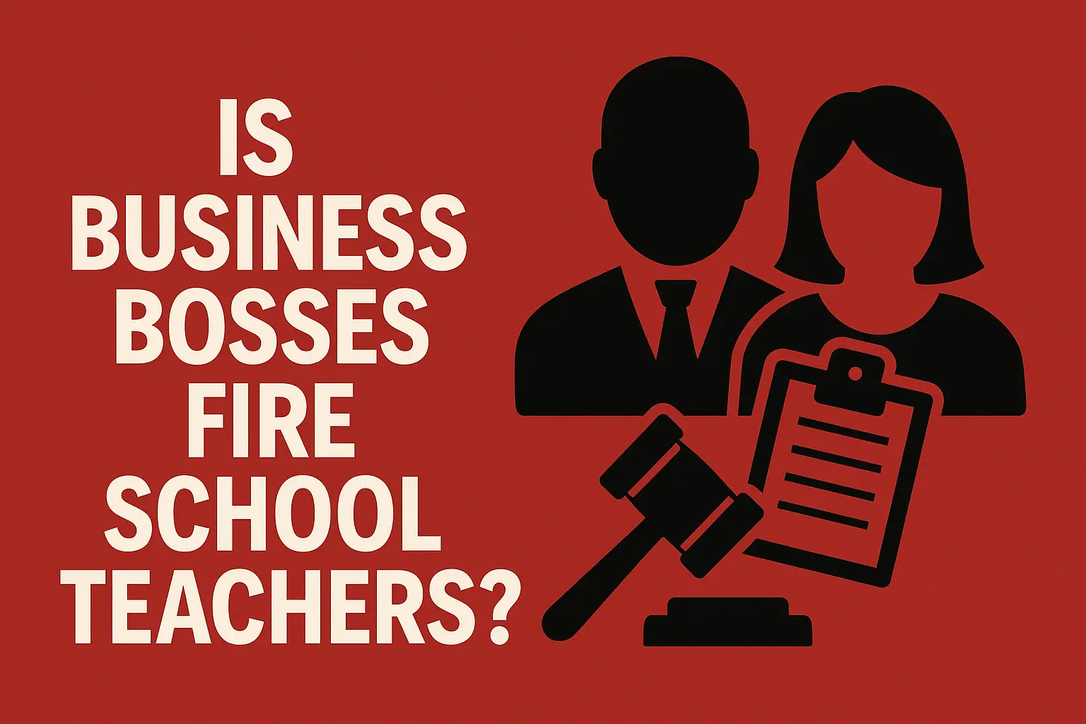 is business bosses fire school teachers