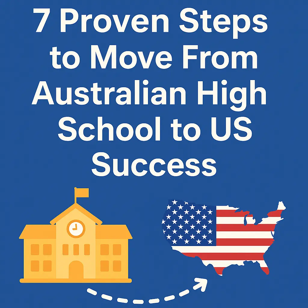 australian high school to us