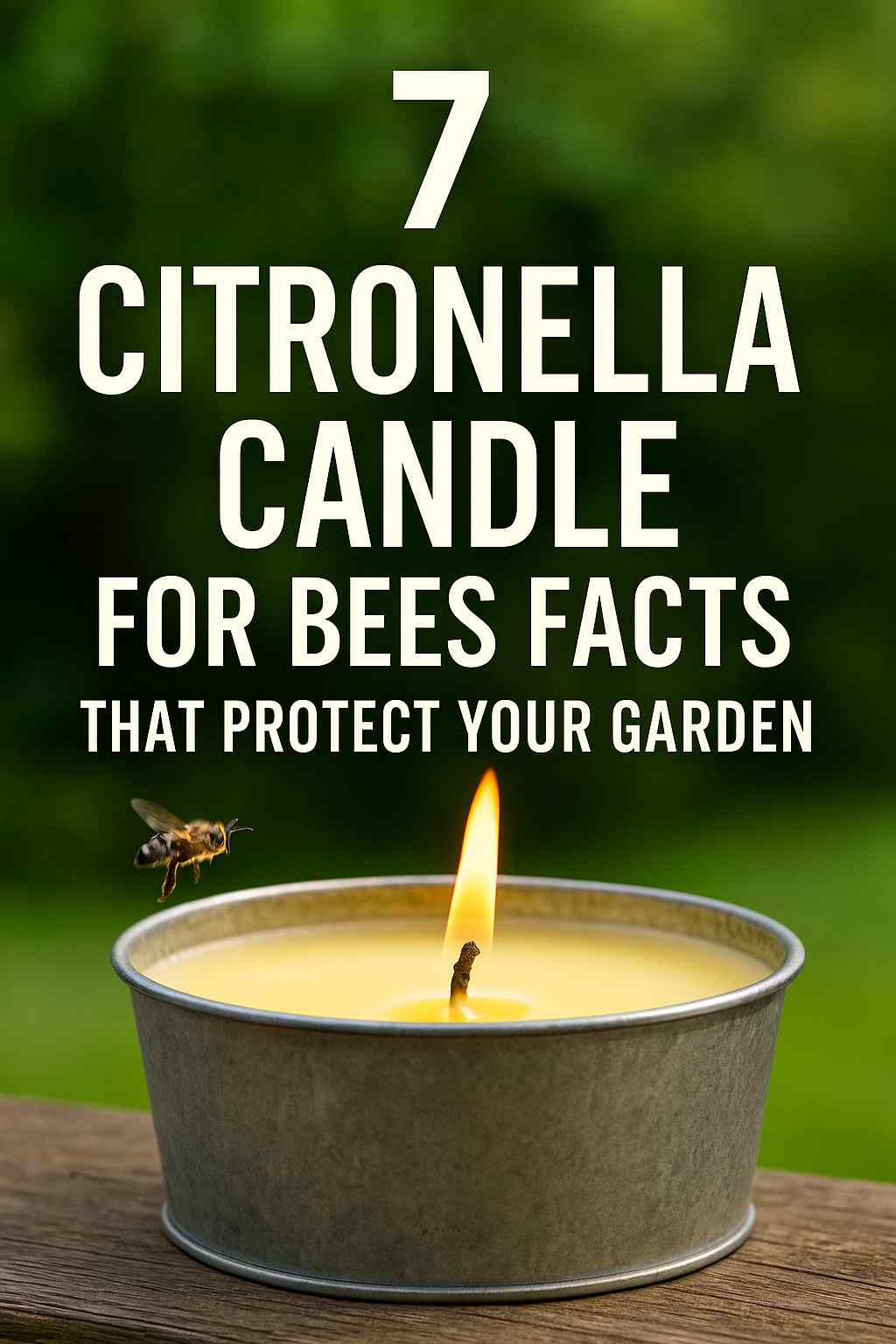 citronella candle for bees